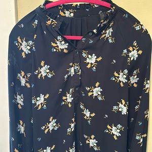 Loft drop waist floral dress size small